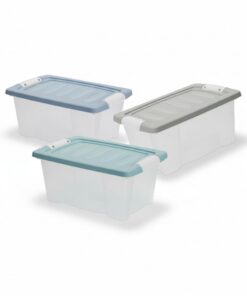LS-LebenStil Stapelbox 3´er Set - robust, recycelt & stapelbar für Haus und Garten - ideal für Spielzeuge und Regale - 3