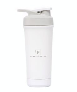 Peaksymmetry Edelstahl Protein Shaker, 750ml – Hochwertiger Shaker für Eiweißprofi, Sportler & Fitness Enthusiasten – Op