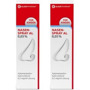 NaseSpray AL 0,05% für Allergiker bei HausalEqualToien | NaseSpray AL 0,05% Doppelpack (2x 10ml) ideal für Schule und B