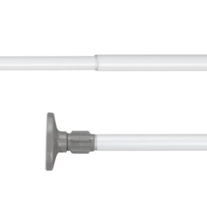 WENKO Teleskop-Klemmstange Herkules, klemmbare Kleiderstange, für den Kleiderschrank, individuell ausziehbar, 47-80cm, a