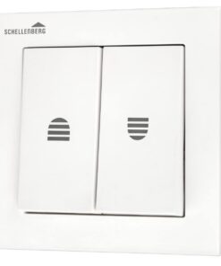 Schellenberg 23005 Rollladenschalter mit Rastfunktion für Läden und Gewerbegebäude, weiß