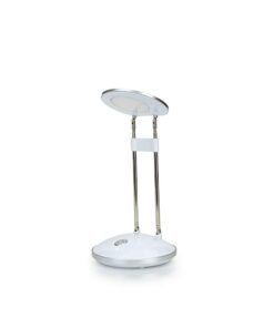 3000K Warmweiß da LIGHT LED Schreibtischlampe, perfekt für Büro und Studieren mit tragbarer Halterung Weiß Tischleuchte