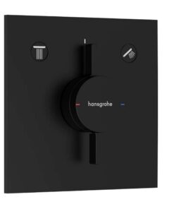 Hansgrohe DuoTurn E - Duscharmatur Mattschwarz für 2 Verbraucher Mit Mischbatterie, Ideales Badesetzungssystem, Zuhause