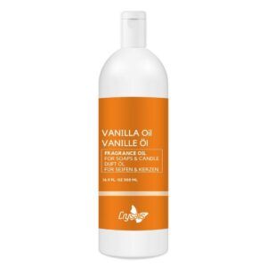Crysalis Vanille Duftöl für Kerzenherstellung, Seifenherstellung, Wax Melts und DIY-Kunst - Dauerduft - 16.9 oz / 500 m