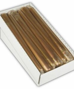 Papstар Goldleuchterkerze Durchmesser 2,2 cm, 25 cm hoch, einzeln cellophaniert