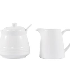3 in 1 Milch- und Zuckersets keramisches Kaffeeservice für Kaffeesparty | Mikrowellen- und spülmaschinengeeigneter 3 in