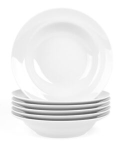 Holst Porzellan Teller tief 23 cm weiß Basic BL 023 - 6er Set 23,5 x 5 cm 0,40 l