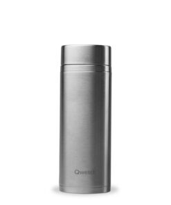 QWETCH Isotonische Teekanne Edelstahl 400ml BPA-frei Warm und Kalt haltbar 5h Warm 7h Kalt Wasserdicht Obst Kräutertee