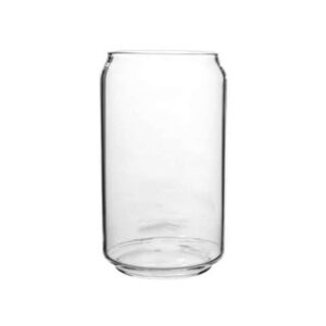 Can Shaped Glass Cups, 16oz Beer Glasses, Tumbler Cup | Whiskey Glasses, Iced Coffee Glasses, Iced Tea Glasses | Wine C