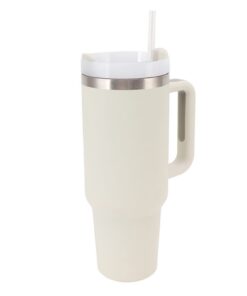 Edelstahl-304 Kalt- und Heißgetränkebecher Isolierter Becher Mit Griff und Strohhalm 40 Oz - Perfect fürOutdoor-Adventur