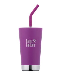 Klean Kanteen 19322079014016 Isolierter Becher mit Strohhalm für Outdoor-Aufenthalte, 473 ml, sehr hell