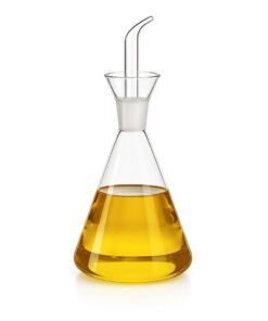 Ölflasche aus Glas, tropfsicher, für Olivenöl, praktisch bei Kochen und Dressieren | Glasflasche für Olivenöl und Essig