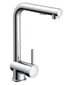EISL NI183ARTCR COOL Wasserhahn für die Küche mit ausziehbarer Geschirrbrause, 360 Grad schwenkbare Küchenarmatur und Sp