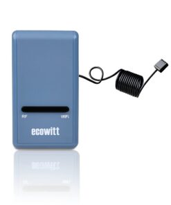 Ecowitt Funk-Wetterstation Gateway - Thermometer Hygrometer Luftdruck Innentemperatur für Haus∞Basisstation∞GW1100∞Wette