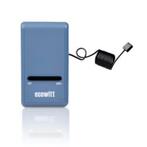 Ecowitt Funk-Wetterstation Gateway - Thermometer Hygrometer Luftdruck Innentemperatur für Haus∞Basisstation∞GW1100∞Wette