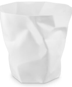Essey Design Papierkorb Bin Bin 14L – Weißer Kunststoff-Mülleimer ohne Deckel für Homeoffice & Büro
