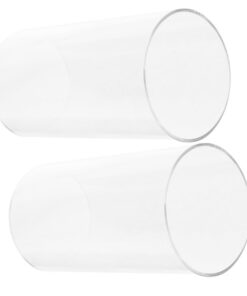 PartyKindom - Vielseitiges Windlichtglas Ohne Boden - Hochzeitstag Und Party - 15 x 8 cm PartyKindom - Ersatzglas Für