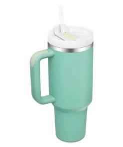 YOUEXPERT 40 oz isolierter Thermosbecher für Auto und Sport, Geschenkidee für Christmas mit Stroh und Griff