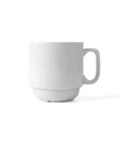 Holst Porzellan stapelbarer Kaffeebecher 0,29 L 6er Pack weiß Manfred BC 029 S