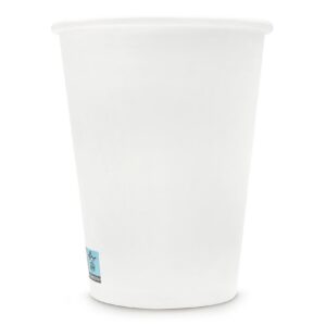 Wellsamed WELLSACUP 100 Pappbecher, 300 ml, Weiß für Heißgetränke und Coffee to Go | Wellsamed WELLSACUP 100 Pappbecher