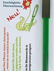 Floricus 2er Set – schnelles Feuchtigkeitsmessen für Pflanzen – Solarbetrieb mit LED-Anzeige – für IN- und Outdoor