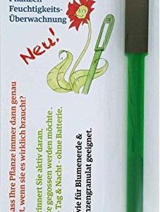 Floricus 2er Set – schnelles Feuchtigkeitsmessen für Pflanzen – Solarbetrieb mit LED-Anzeige – für IN- und Outdoor