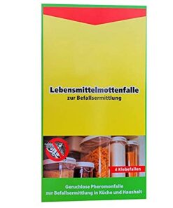 2 Stück Lebensmittel-Mottenfalle Leimfalle Mottenpapier Klebefalle für Schubladen und Regale | 2 Stück Lebensmittel-Mot