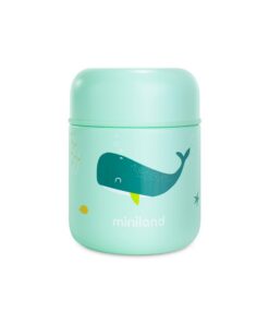 Miniland Baby-Thermos Speisen 280ml Edelstahl Halt Temperatur 24h Auslaufsicherer Verschluss Doppelwand-Isolation