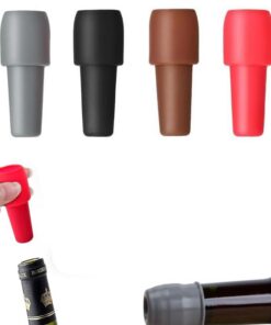 Wiederverwendbarer Silikon-Weinverschluss für Champagner Prosecco Sekt - 4 Stk. Set Heimgebrauch