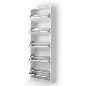 Vicco White Luca Schuhregal für Schuhschrank, 59 x 169 cm, 5 Fachboxen