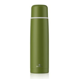 SANTECO Edelstahl-Thermoskanne 1 l + doppelwandig + Kaffee-Thermoskanne SANTECO Edelstahl-Thermoskanne 1 l + vakuumisol