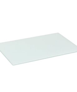 Harbour Housewares Glashackungsbrett Weiß 50x40cm - Robustes Glas Schneidbrett für Profi-Köche