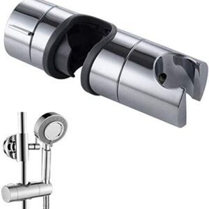 DIMJ Handbrause Halterung, verstellbar und anpassbar für Slide Bar, ideal für Bademitel, praktische Graue Verchromte Dus