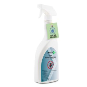 INSIGO Flohspray - Abwehrspray gegen Flöhe für Wohnraum und Möbel - Effektiv gegen Flöhe & Laborgeprüft 750ml