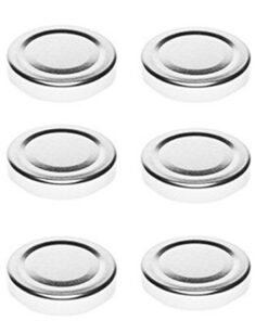 50er Set Silber Twist-Off Ersatzdeckel für Sturzgläser 37/53/65/106/107 ml TO 43