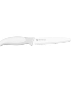 GRÄWE CleanCitchen weißes Gemüsemesser - Edelstahl, spülmaschinengeeignet, vielseitig einsetzbar, 12,5 cm, Großkorb-Küch