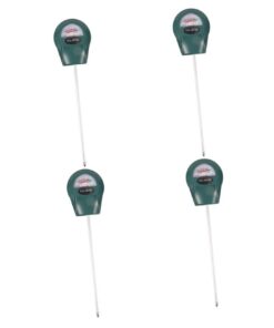 BESPORTBLE Bodentestgerät – 4‑in‑1 Bodensensor: Temperatur-, Feuchte-, pH‑ & Lichtmesser für Garten & Zimmerpflanzen