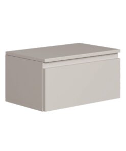 Selsey Nachttisch 49 cm Breite Hängend in Taupe Modernes Design für Minimalistische Einrichtungen Praktisches Fach Leich