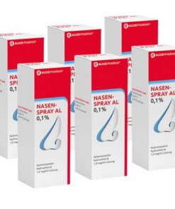 NaseSpray AL 0,1% - Entspannt Ihre Schneise, 6x 10ml Für Allergiker im Haus und Auto