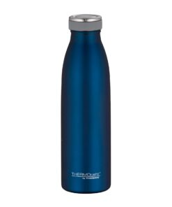 THERMOcafé by THERMOS TC BOTTLE Sapphire Blue Mat 500ml Isolierflasche Edelstahl Kohlensäurefest 12h Wärme 24h Kälte Sch