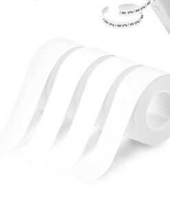 Perfekte Etiketten für Ihren Drucker - 4 Rollen Wasserdichte Selbstklebende Etikettenband für Haus, Büro und Schule - 1