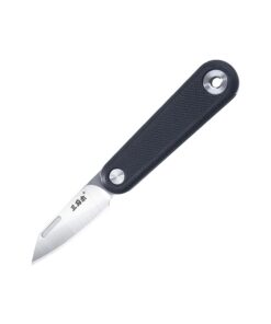 Sanrenmu EDC Taschenmesser 1.5" Klappmesser Schwarz/Weiß Sanrenmu 12C27 Stahlklinge EDC Taschenmesser Schwarz/Weiß Sanre