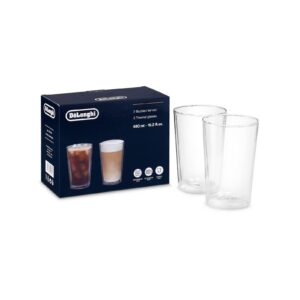 De'Longhi 2 doppelwandige Thermogläser 480 ml Spülmaschinenfest