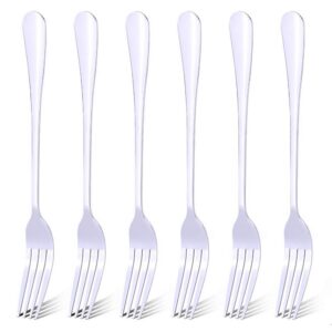 Qinglele Edelstahl 304 Abendessen Gabeln - 20,6 cm Länge, Trendige Design, Hochwertig für Alle Altersgruppen