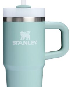 Stanley Quencher H|0 Getränkebecher, 400 ml, Flusszustandsdeckel, Reisekompatibel, BPA-frei, Meeresschaum-Kondensableite