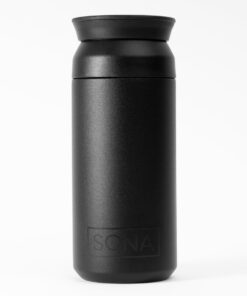 Sona Thermobecher Edelstahl Kaffeebecher to go BPA-frei 350 ml matt schwarz