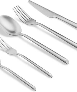 Springlane Besteck Set für 4 Personen + Edelstahl mit Messer, Gabel & Esslöffel + Robustes Essbesteck aus 18/10 Edelstah