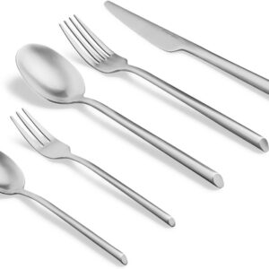 Springlane Besteck Set für 4 Personen + Edelstahl mit Messer, Gabel & Esslöffel + Robustes Essbesteck aus 18/10 Edelstah