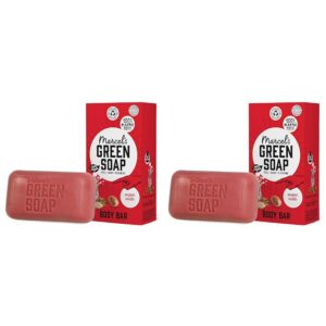 Marcel's Green Soap Dusch Bar Argan & Oudh - 100% Umweltfreundlich & Vegan - Für Die ganze Familie - Ideal für Bad und R