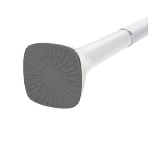 Lolypot Rohrlosie Teleskopstange ohne Bohren, nie rostend, Verstellbare Duschvorhangstange 64-78cm, Vorhangstange zum Kl